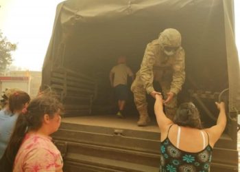 Ministra Maya Fernández valoró amplio despliegue de la defensa nacional en medio de incendios