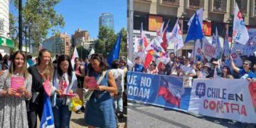 Marcados por la contingencia política: comandos por el “A favor” y “En contra” despliegan cierres de campaña